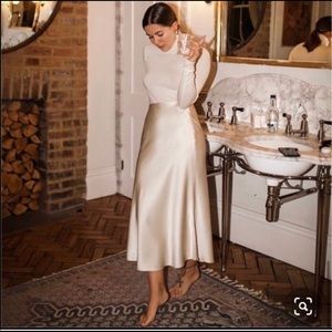 Zara Satin Effect Skirt